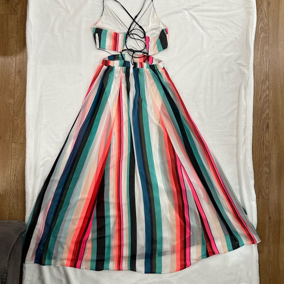 Striped colorful long dress - Picture 2 of 6